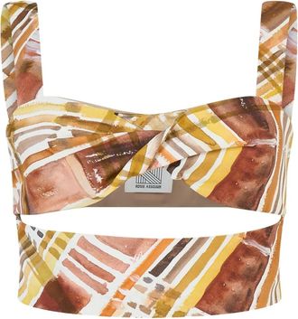 Rosie Assoulin Morning After top - women - Elastane/Polyester/Viscose - 4 - Brown