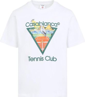 Casablanca White Crew Neck T-Shirt