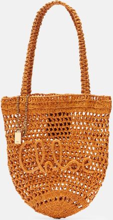 Chloé Chloé Shopper Summer Banana Small in rafia