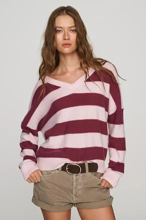 Pilcro 100% Cashmere V-Neck Sweater