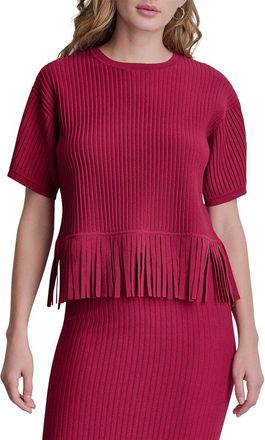 DKNY Fringe Sweater