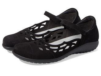 Naot Agathis Womens Shoes Black Velvet Nubuck : EU 41 (US Womens 10) M, Suede