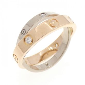 Cartier Pink Gold (18K) White Gold (18K) Band Ring (Pre-Owned)