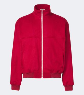 Auralee Giacca blouson in fleece di seta