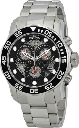 Invicta Pro Diver Chronograph Black Dial Mens Watch 19836