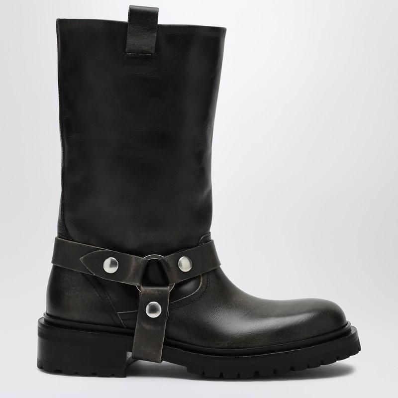 ミドルブーツ GOLDEN  Women Boots GWF00870F697790100 Black Golden Goose Femme Boots Biker – Noir