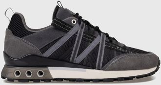 Cruyff Mens Fearia Hex-Tech Trainers in Black Grey Mesh - Size UK 10