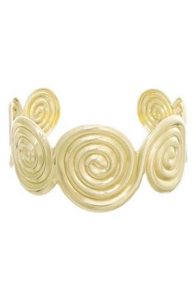 Adornia Swirl Cuff Bracelet in Gold at Nordstrom Rack
