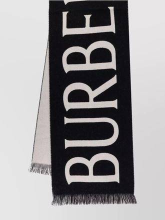 Burberry wool logo scarf