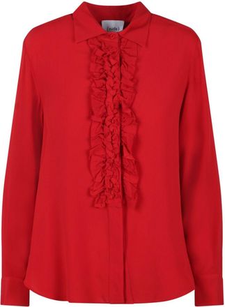 Nude Camicia con ruches - Rosso