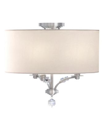 Crystorama 3-Light Mirage Semi Flush Mount