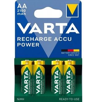 Trade Shop Trade Shop - 4 Pile Varta Stilo Batterie Aa Alkaline Ricaricabili 2100mah Nimh Hr6 1.2v Accu