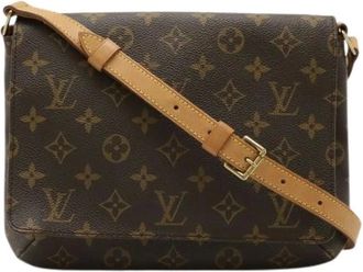 Louis Vuitton Pre-owned Cross Body Bags, female, Brown, Size: ONE SIZE Pre-owned Canvas Cross Body Bag