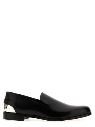Alexander McQueen Black Leather Loafers