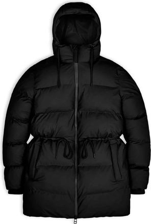 Rains Jassen, Dames, Zwart, L, Polyester, Puffer Jacket