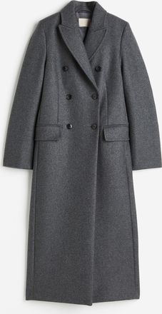 H&M Mantel aus Wollmix - Dunkelgrau
