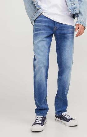 Jack & Jones Tapered-fit-Jeans JACK & JONES JJIMIKE JJORIGINAL CJ SN, Herren, Gr. 29, L&auml;nge 30, blau (blau, denim, wash), Denim/Jeans, Obermaterial: 98% Baumwolle,