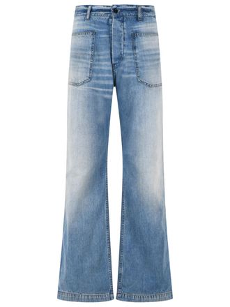 Acne Studios Jeans in denim blu di Acne Studios