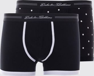 Dolce & Gabbana Set di due parigamba a pois in cotone stretch