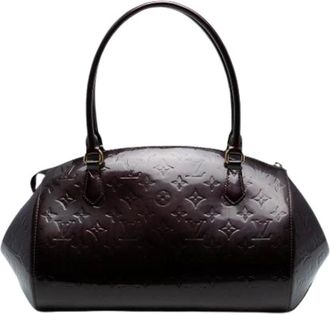 Louis Vuitton Pre-owned Handbags, female, Purple, Size: ONE SIZE Pre-owned Vintage Leather Handbag