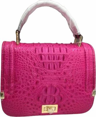 Generic tote handbag for women Authentic Crocodile Skin Female Flap Purse Genuine Alligator Leather Lady Small Handbag Womens Oblique Cross Shoulder Bag