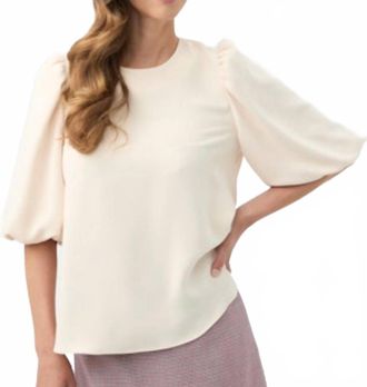 Trina Turk Magnolia Round Neck Top In Poplar