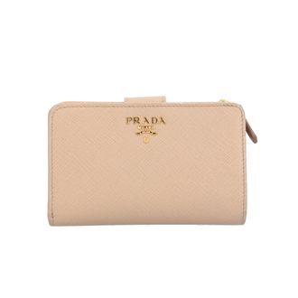 Prada Beige Leather Wallet (Bi-Fold) (Pre-Owned)