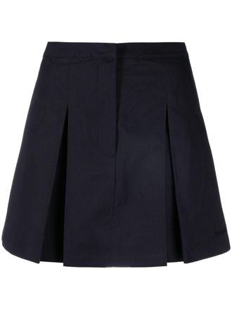Sporty & Rich Mini-rok met geborduurd logo - Blauw