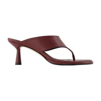 Aeyde Heeled Mules, female, Red, Size: 10 US Olenna Court