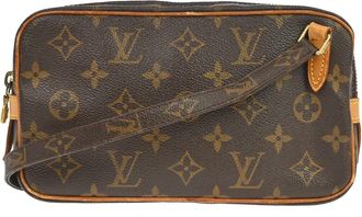 Louis Vuitton Pochette Marly Bandouliere Monogram Canvas Brown Canvas Handbag (Pre-Owned)