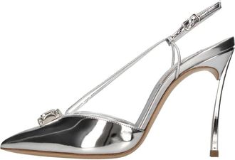 Casadei D&eacute;collet&eacute; Slingback Blade Cas 25 - Dames - Pumps - Grijs - 37 EU - Leer - Schoenen