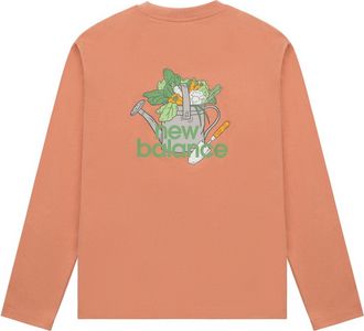 New Balance Logo Graphic Print Top Asia Sizing Orange AMT31329-SCE