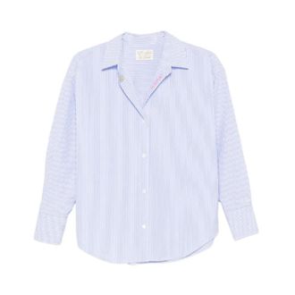 Saint Barth Shirts, female, Blue, Size: XS Cristal Long Sleeve Shirt