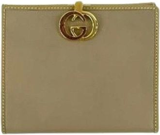 Gucci Pre-owned Wallets, female, Beige, Size: ONE SIZE Pre-owned Vintage Wallet (bi-fold)