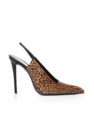 Saint Laurent Raven Slingback Pumps