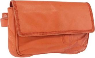 Loewe Pre-owned Waist Bag - Dames - Vintage Schoudertas - Oranje - ONE Size - Leer - Vintage