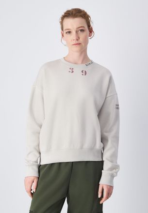Champion Sweatshirt CHAMPION, Damen, Gr. XL (46/48), beige (svl), Obermaterial: 70% Baumwolle, 30% Polyester, Sweatshirts Sweatshirt