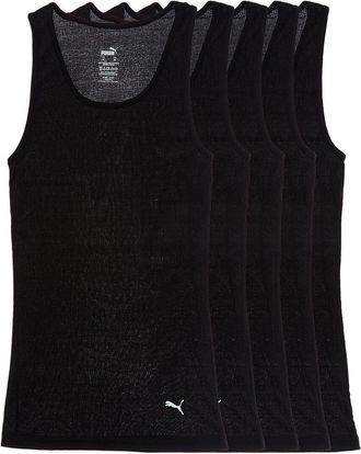 Puma Puma Set Of 5 Classic Fit Rib Tank