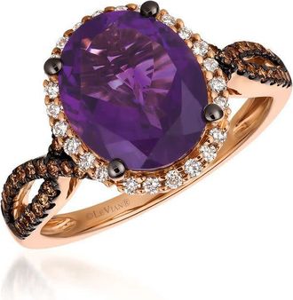Le Vian Ladies Semi Precious Fashion Ring in 14k Strawberry Gold