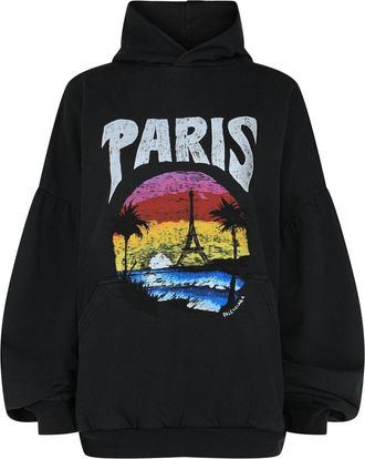 Balenciaga Paris Tropical Round Hoodie