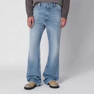 Maison Margiela Jeans bootcut in denim chiaro blu