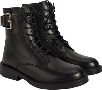 Desa Woman Ankle Boots - Round Toe, Flat Heel, Breathable Insole | Black - 36