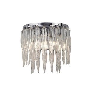 Netlighting Tropez Wall Lamp 2 Light G9 Polished ChromeGlass in Grey