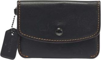 Coach Pre-owned Wallets, female, Black, Size: ONE SIZE Pre-owned Leather Wallet