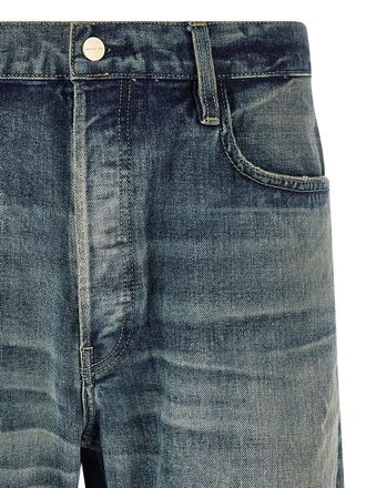 Fear of God Mens Blue Cotton Straight-Leg Jeans Clothing