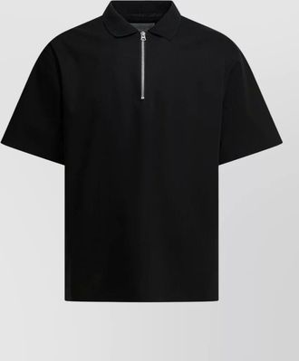 sacai short sleeve polo collar knit shirt
