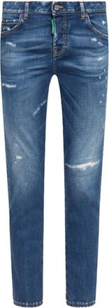 Dsquared2 Slim Fit Jeans, male, Blue, W26, Smiley Jeans in Blue