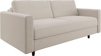 Sia Home Sof&aacute; cama express tejido tramado beige 160 cm