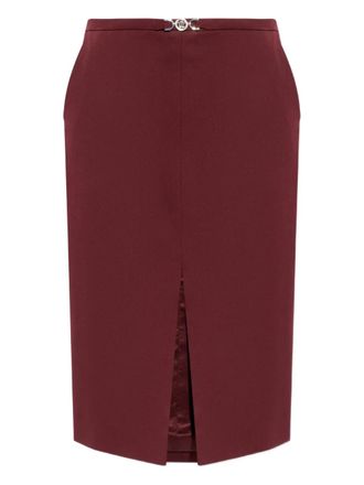 Versace Mini-rok met logodetail - Rood