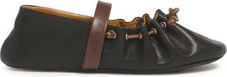 Marni Ballerinas met ronde neus - Zwart